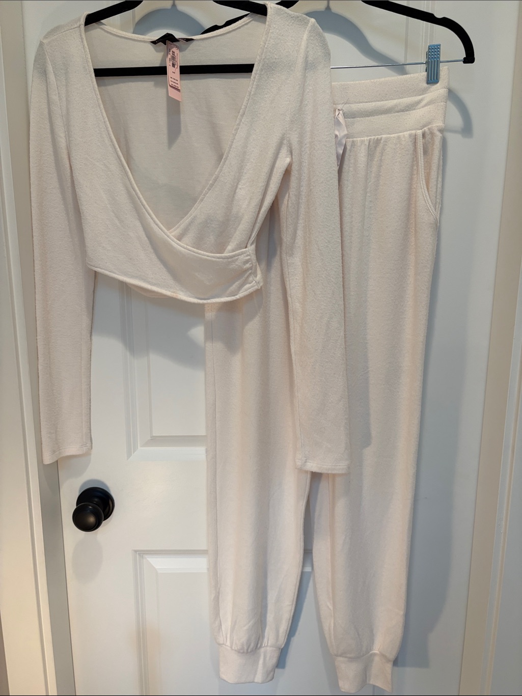 Victoria's Secret Cream Cozy Two-Piece Loungewear Set